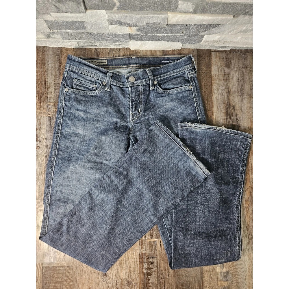 Citizens Of Humanity COH Size 27 Jeans Blue Kelly Stretch Low Waist Bootcut #194